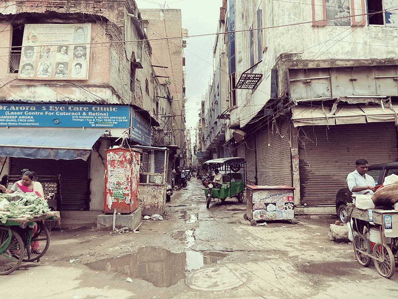 パハールガンジの路地