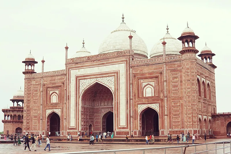 タージマハル敷地内の別館2 建築風景