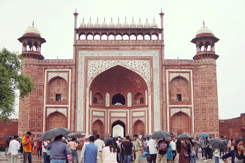 アグラ タージマハルの入り口