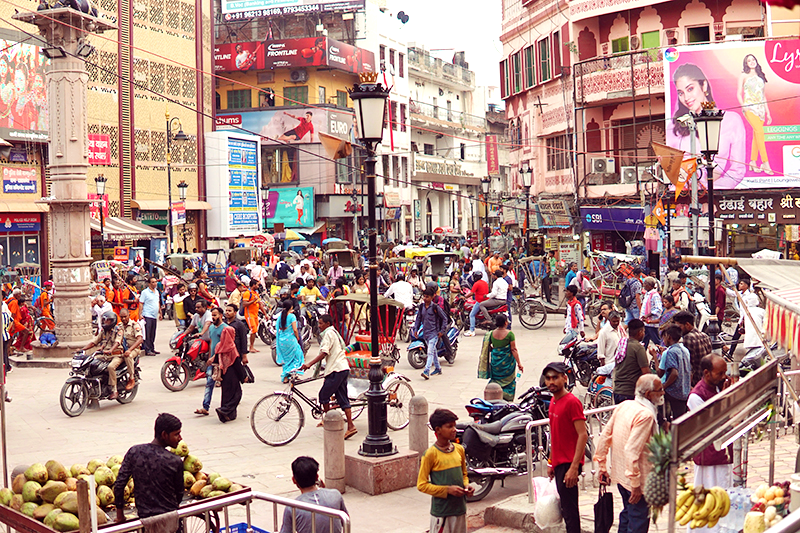 バラナシの交差点 ゴードリア
