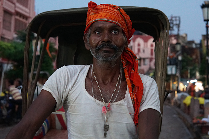 バラナシのリクシャーマン