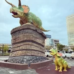 福井駅の動く恐竜モニュメント